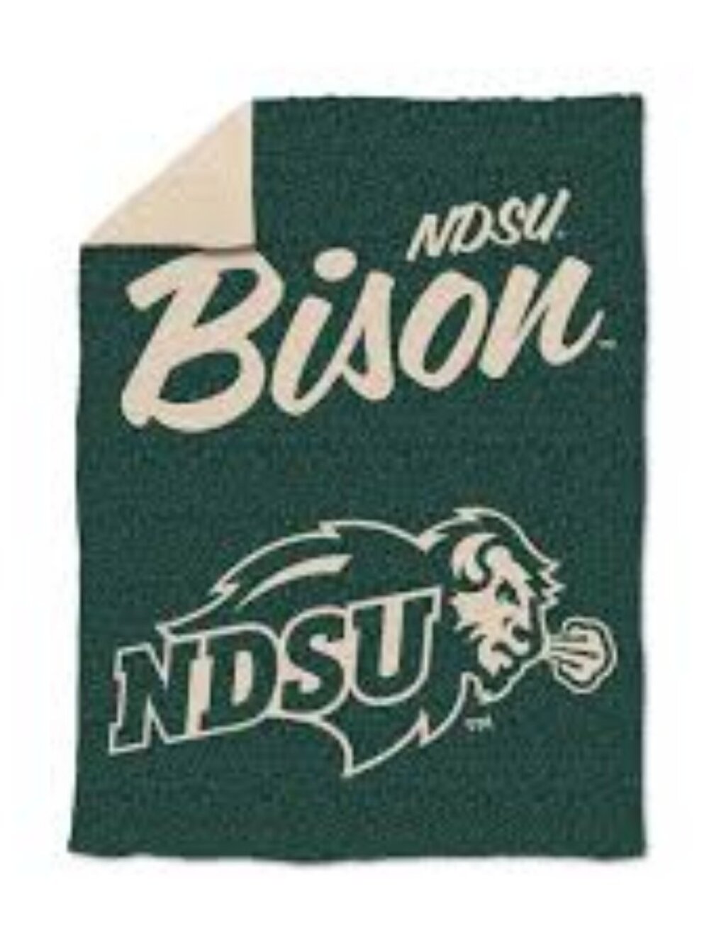 NWT-OFFICIALLY LICENSED NDSU Bison Luxe Dreams Throw Blanket  60" x 80"